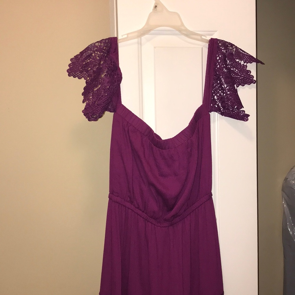 Off the shoulder maxi dress